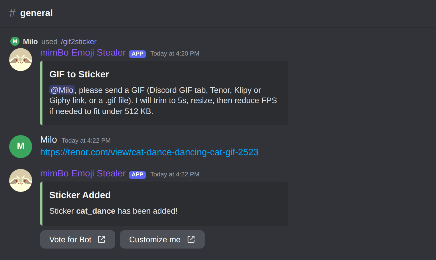 Converting a Tenor GIF into a Discord sticker